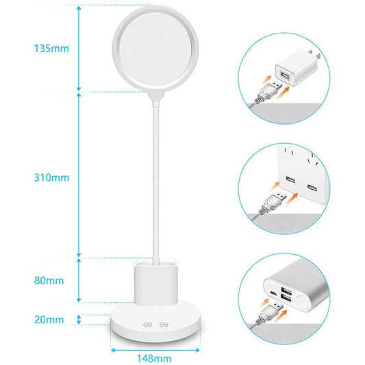 Lamp Rechargeable Plug-in Bedroom Bedside Lamp